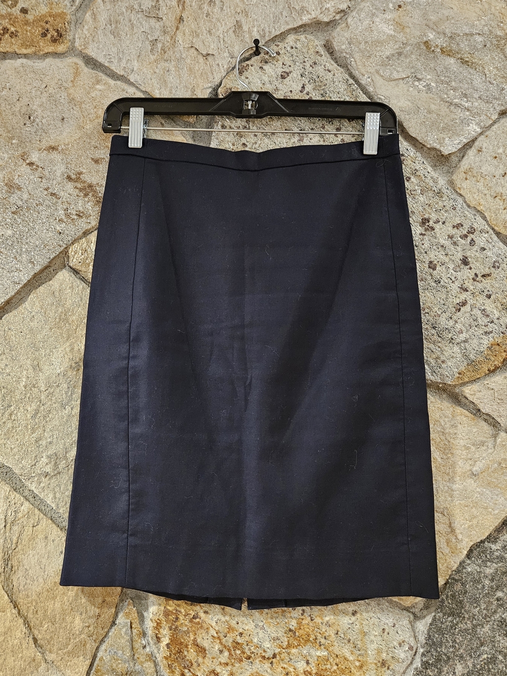 J. Crew Navy Pencil Skirt - Classic Tailored Silhouette